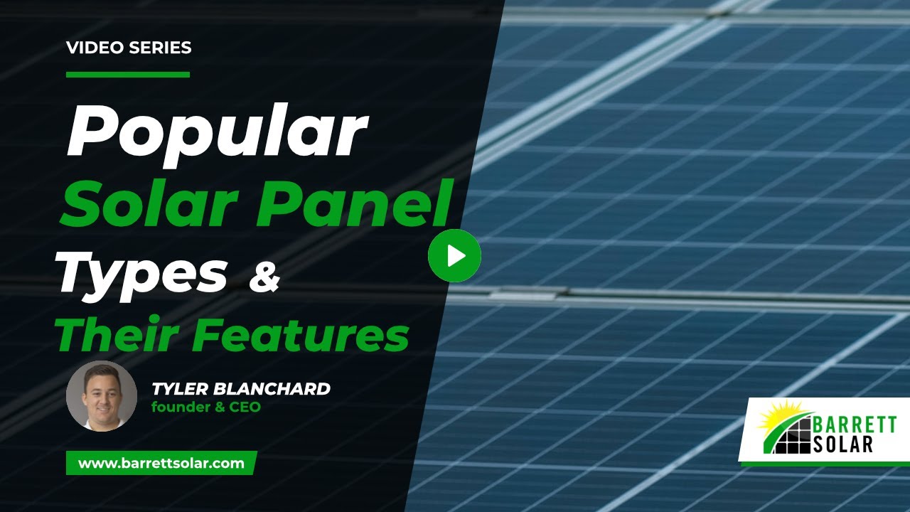 Solar Panel Types