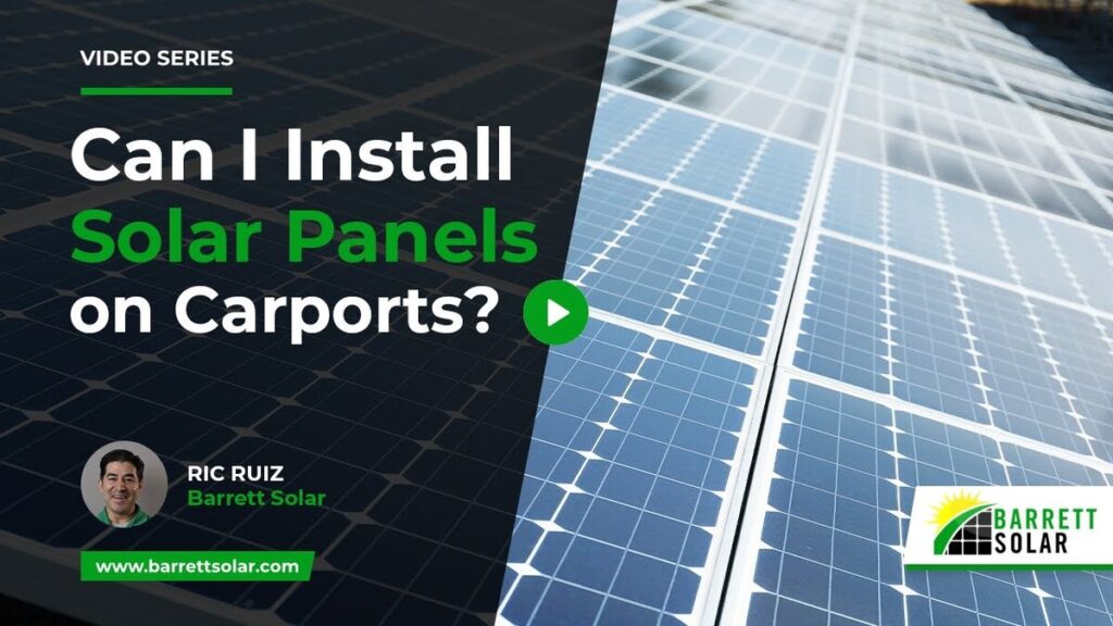 solar panel on carports